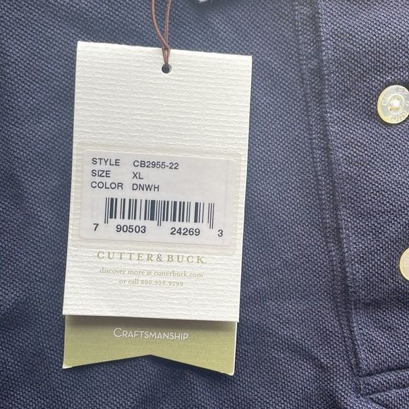 Cutter and Blue Men's Polo shirt size XL - Picture 3 of 7